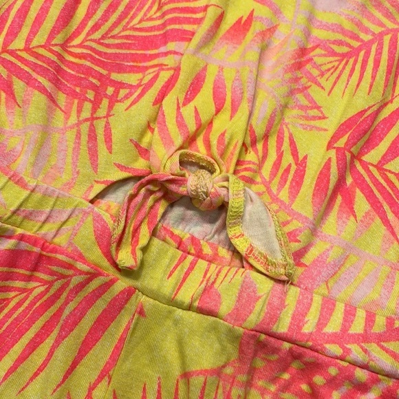 HURLEY Tropical Pink and Yellow Kids Romper - Picture 2 of 6